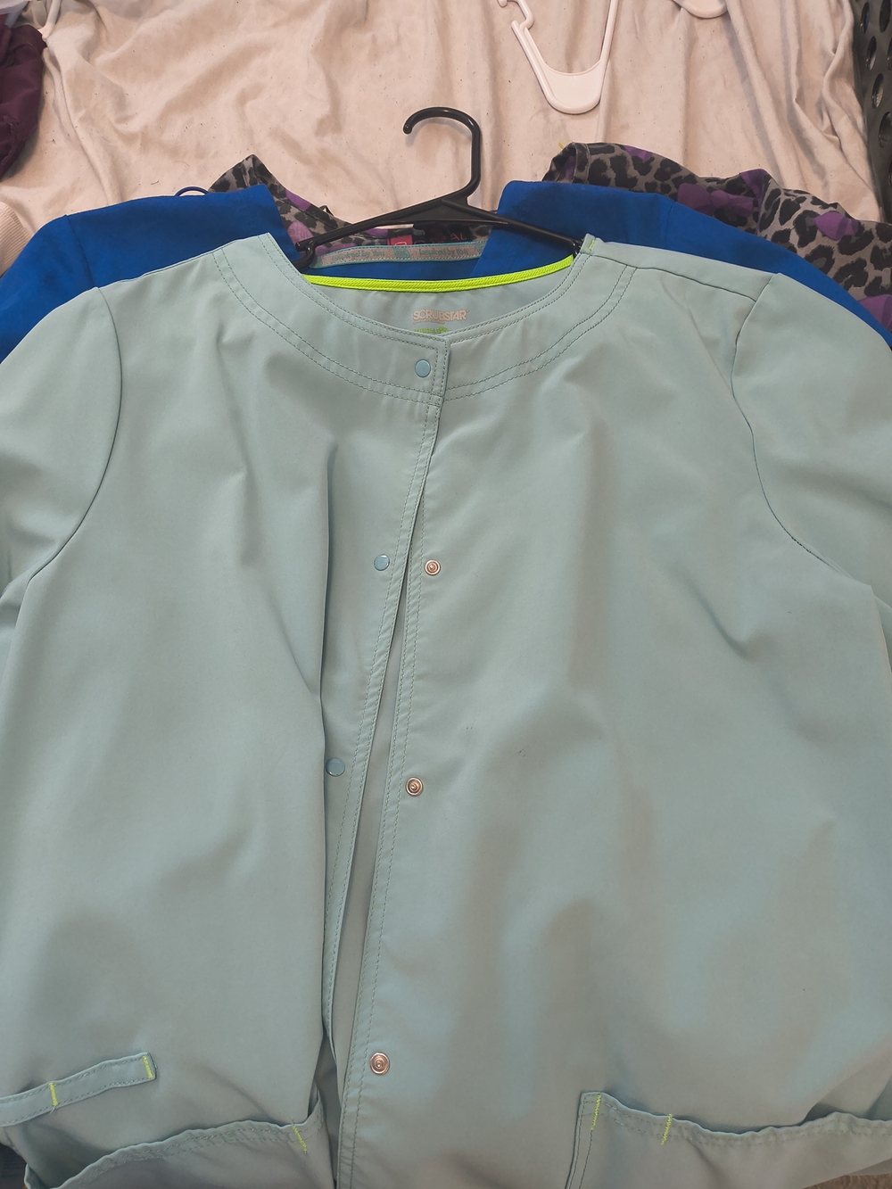 Light Mint Scrub Jacket